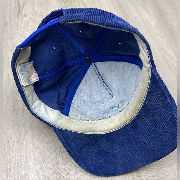 Vintage Seattle Seahawks Sports Specialties Corduroy Snapback Hat Made In USA - Picture 6 of 8